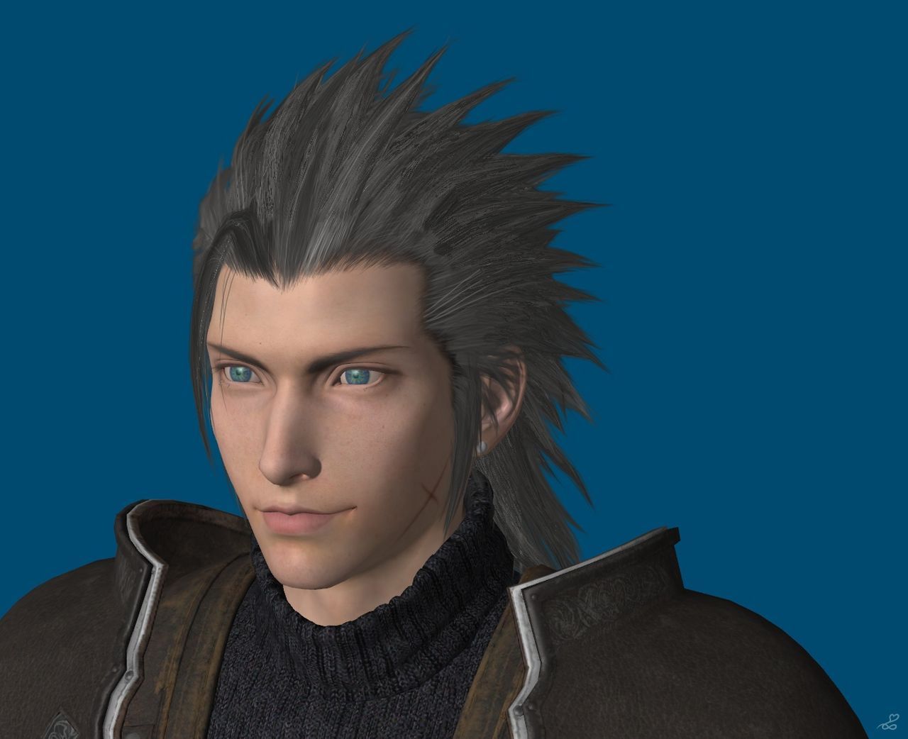 [J.A.] FF7Remake | Zack Face Reference 1