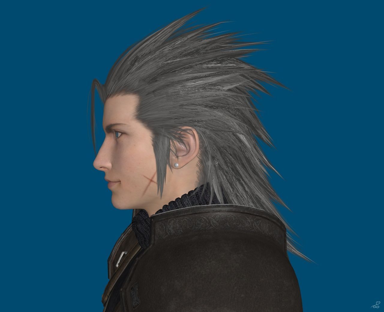 [J.A.] FF7Remake | Zack Face Reference 2