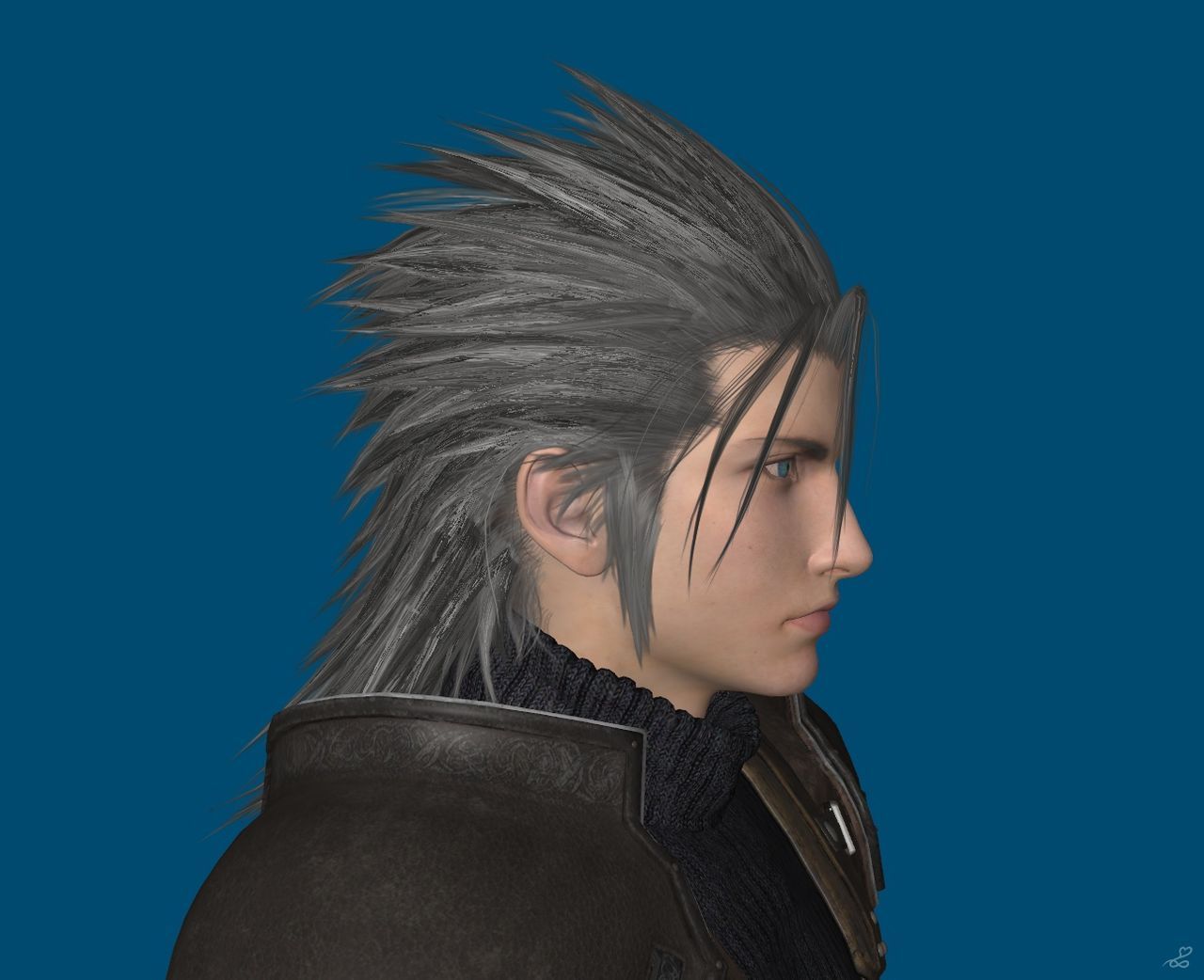 [J.A.] FF7Remake | Zack Face Reference 3