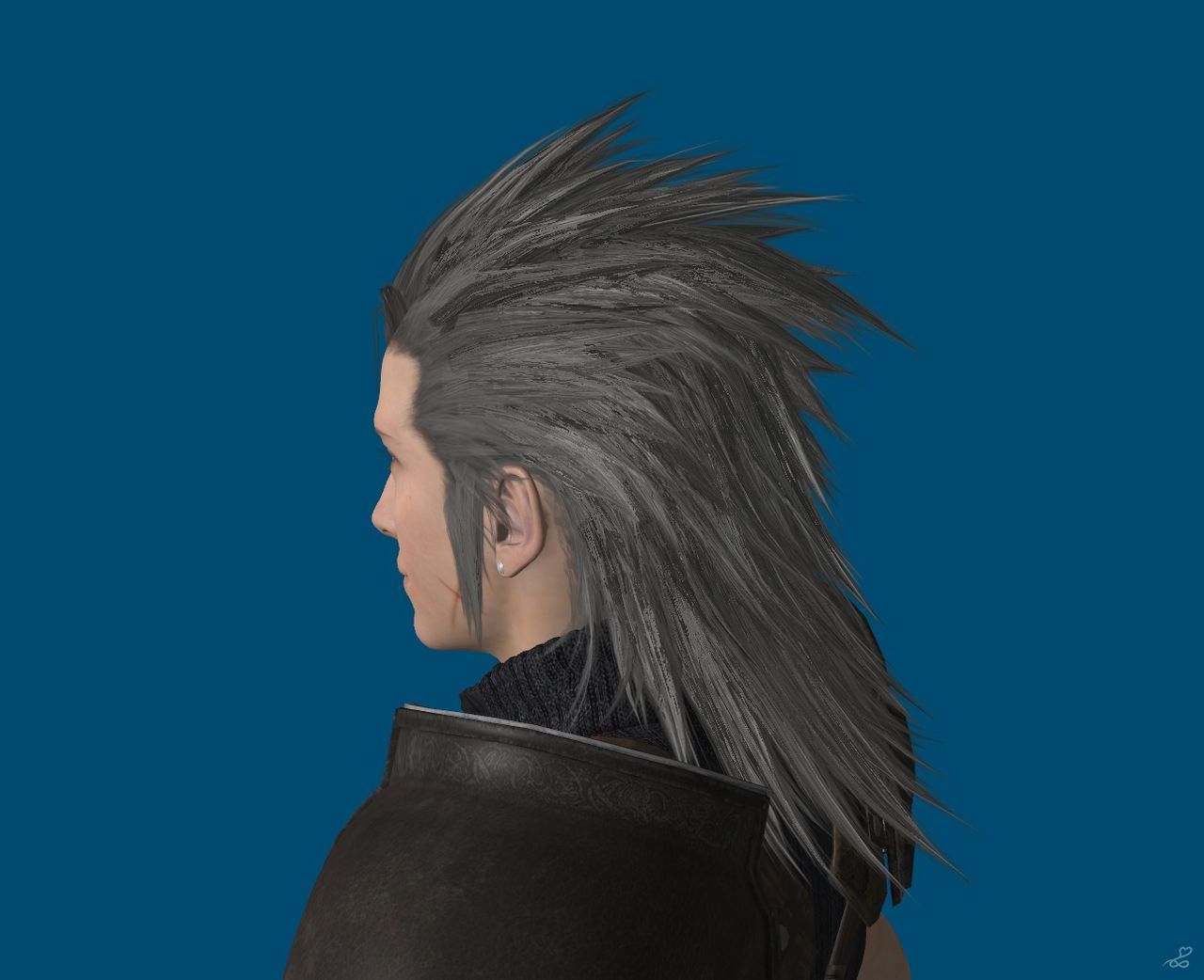 [J.A.] FF7Remake | Zack Face Reference 4