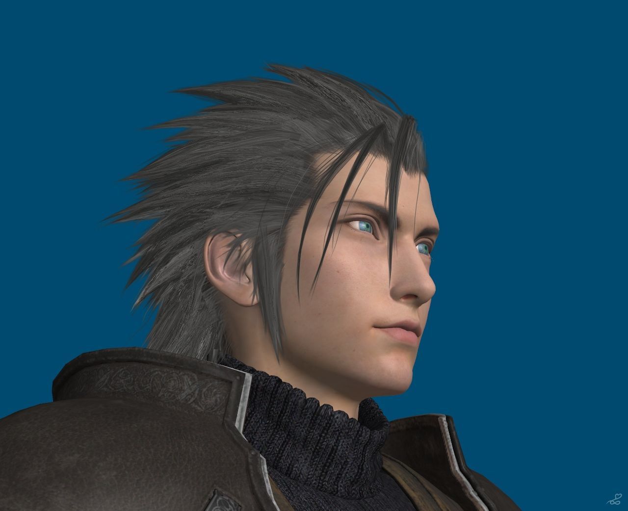 [J.A.] FF7Remake | Zack Face Reference 6