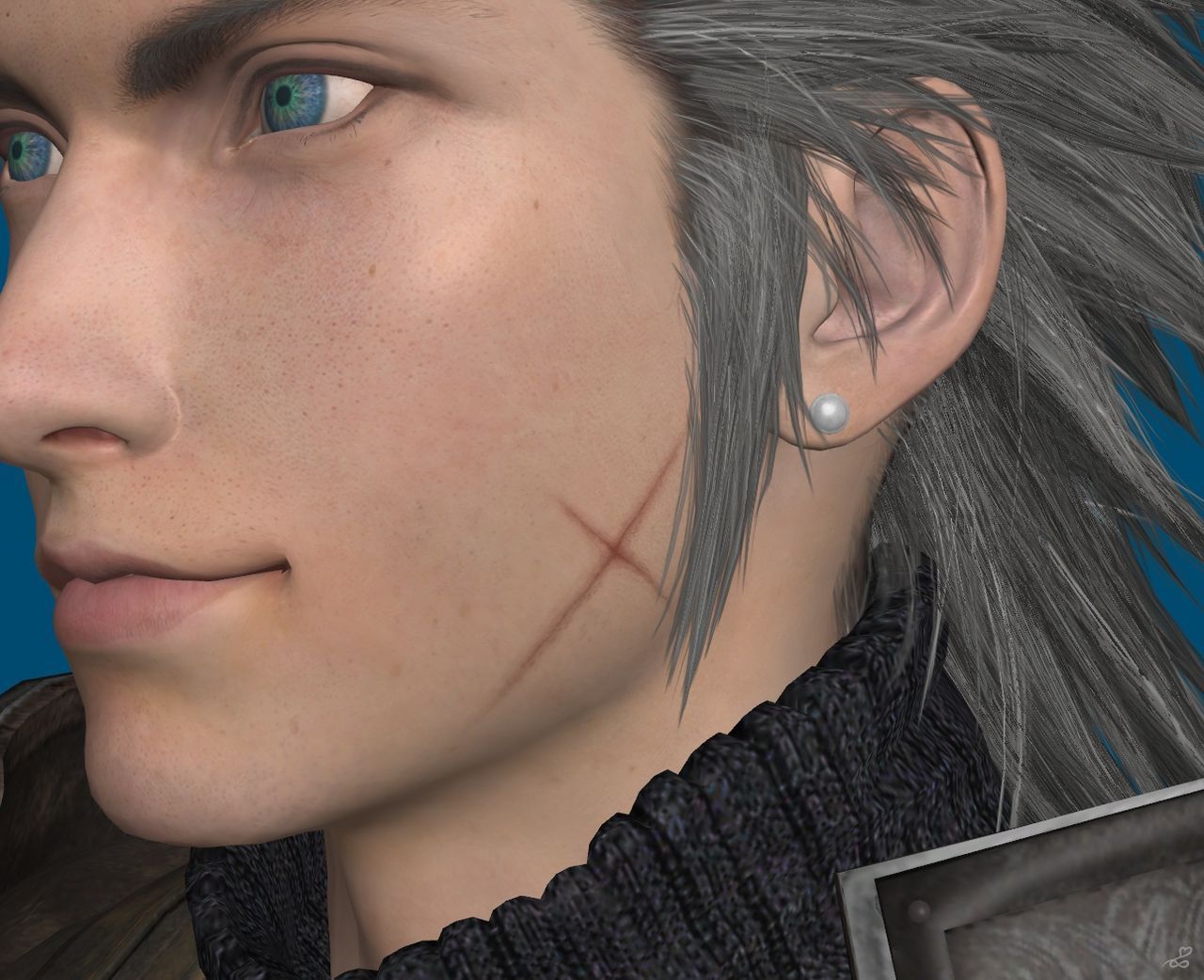 [J.A.] FF7Remake | Zack Face Reference 9