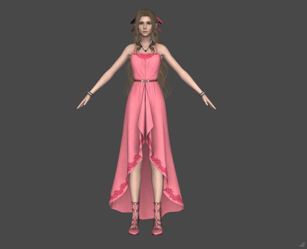 [J.A.] FF7 Remake | Aerith Reference 1