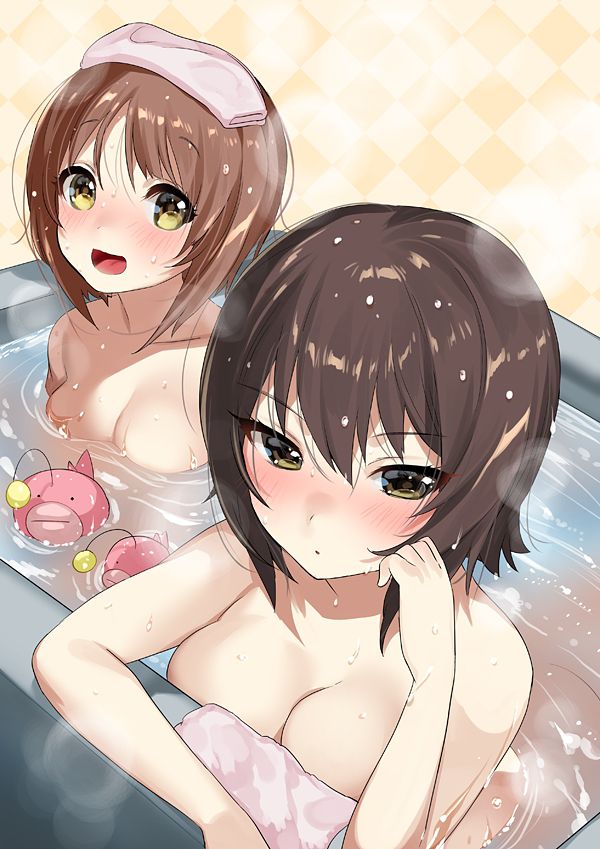 [Erotic anime summary] collection of images of beautiful girls and beautiful girls who are exposing nasty bodies in the bath [50 sheets] 32