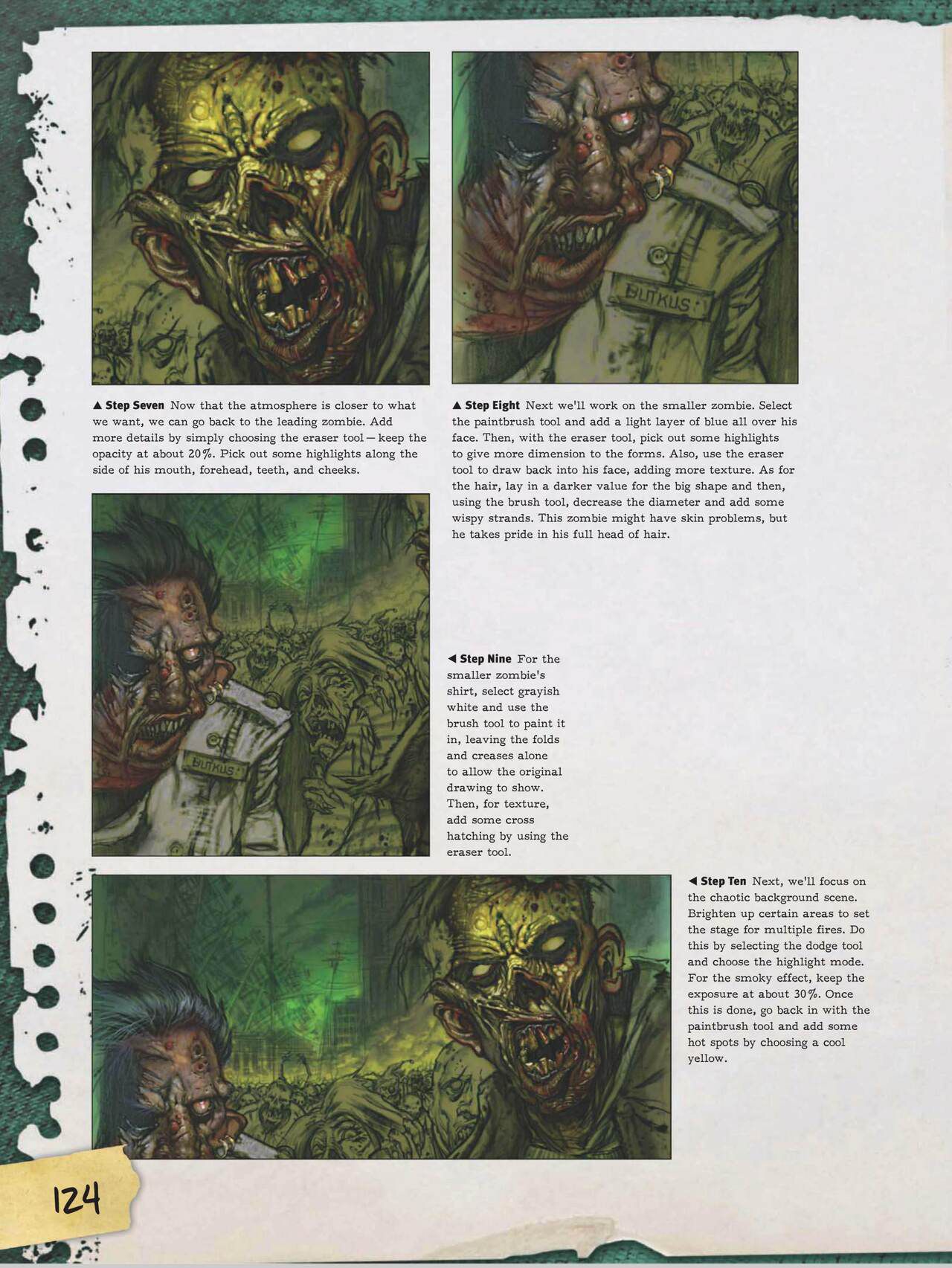 How to Draw Zombies: Discover the secrets to drawing, painting, and illustrating the undead 僵尸描绘集 125