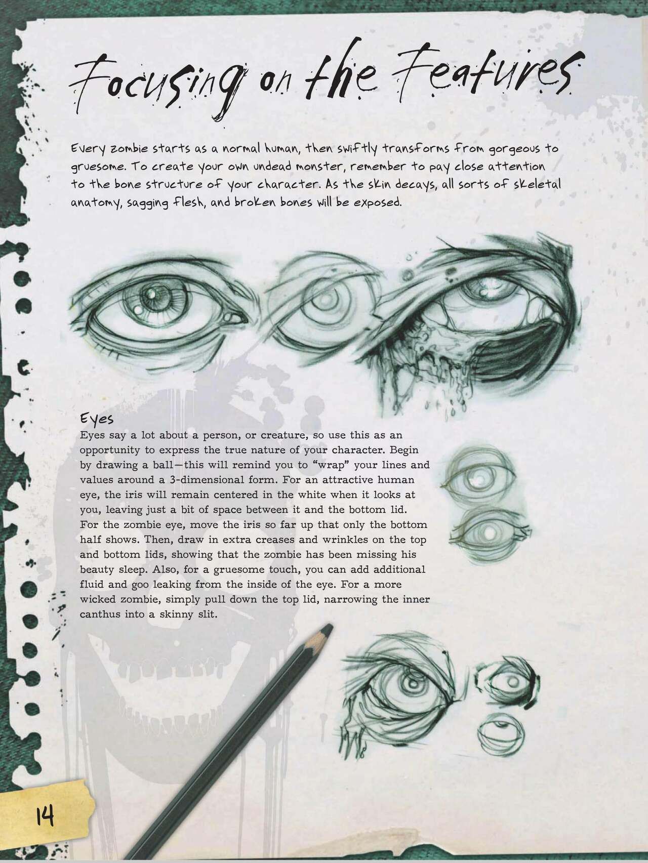 How to Draw Zombies: Discover the secrets to drawing, painting, and illustrating the undead 僵尸描绘集 15