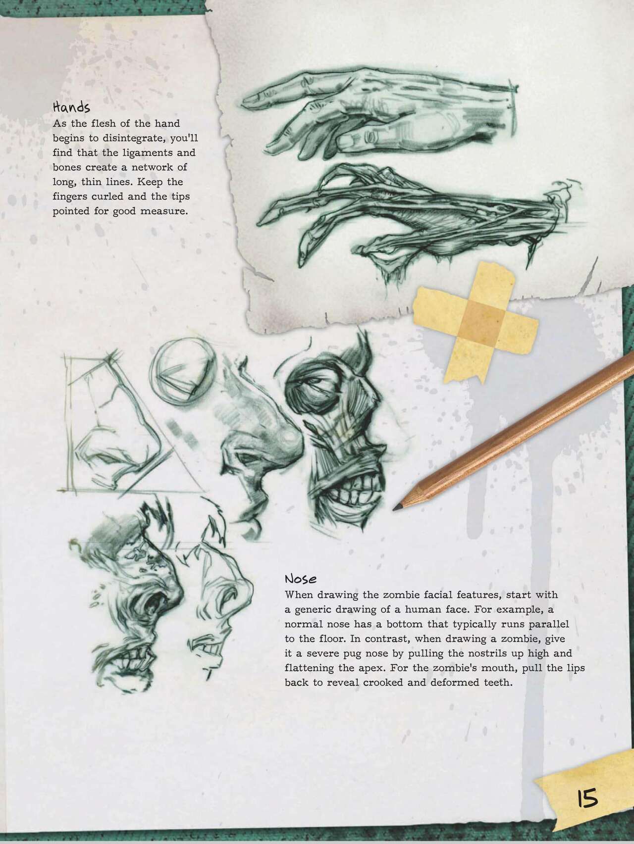 How to Draw Zombies: Discover the secrets to drawing, painting, and illustrating the undead 僵尸描绘集 16