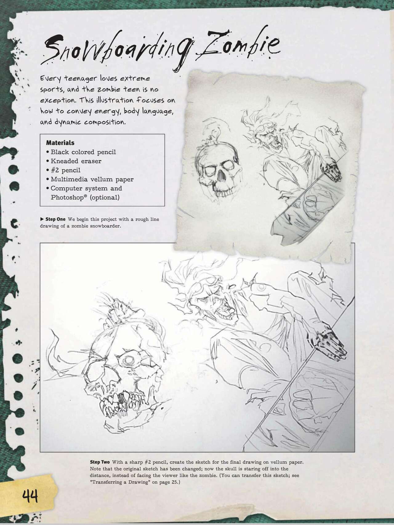 How to Draw Zombies: Discover the secrets to drawing, painting, and illustrating the undead 僵尸描绘集 45