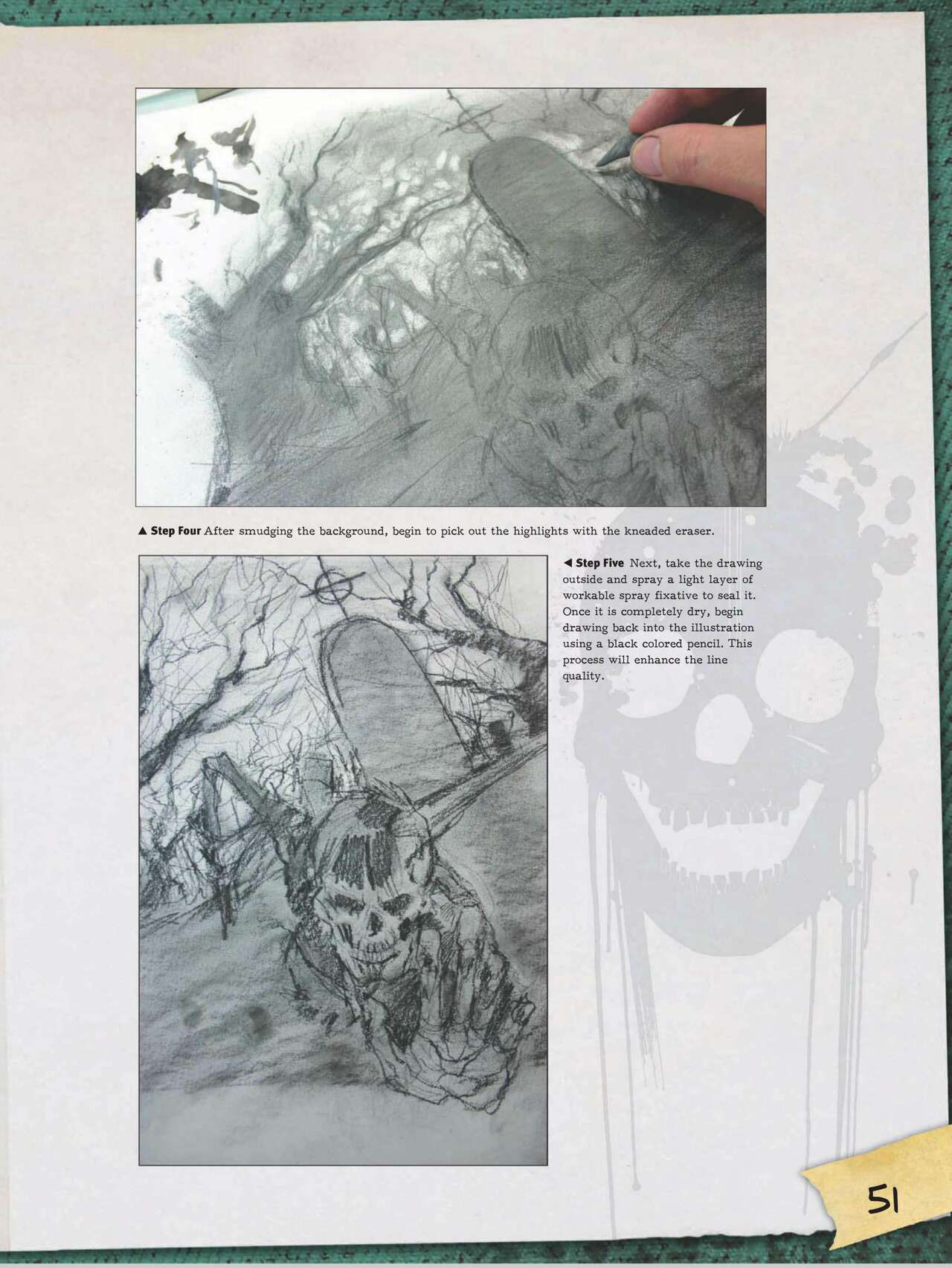 How to Draw Zombies: Discover the secrets to drawing, painting, and illustrating the undead 僵尸描绘集 52