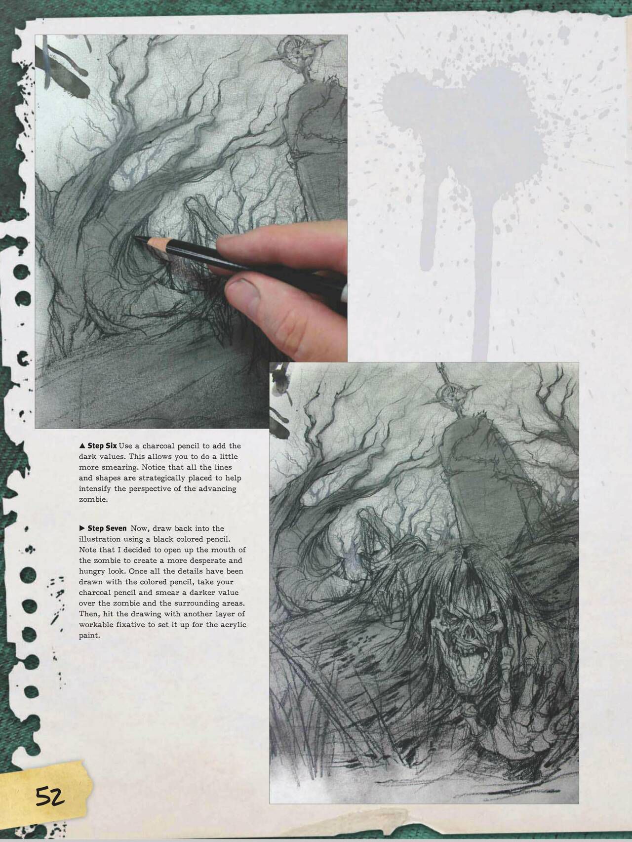 How to Draw Zombies: Discover the secrets to drawing, painting, and illustrating the undead 僵尸描绘集 53