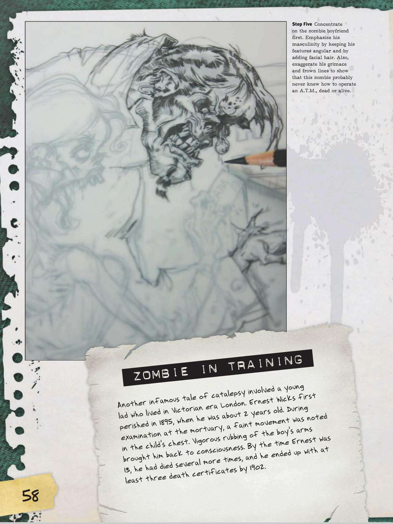 How to Draw Zombies: Discover the secrets to drawing, painting, and illustrating the undead 僵尸描绘集 59