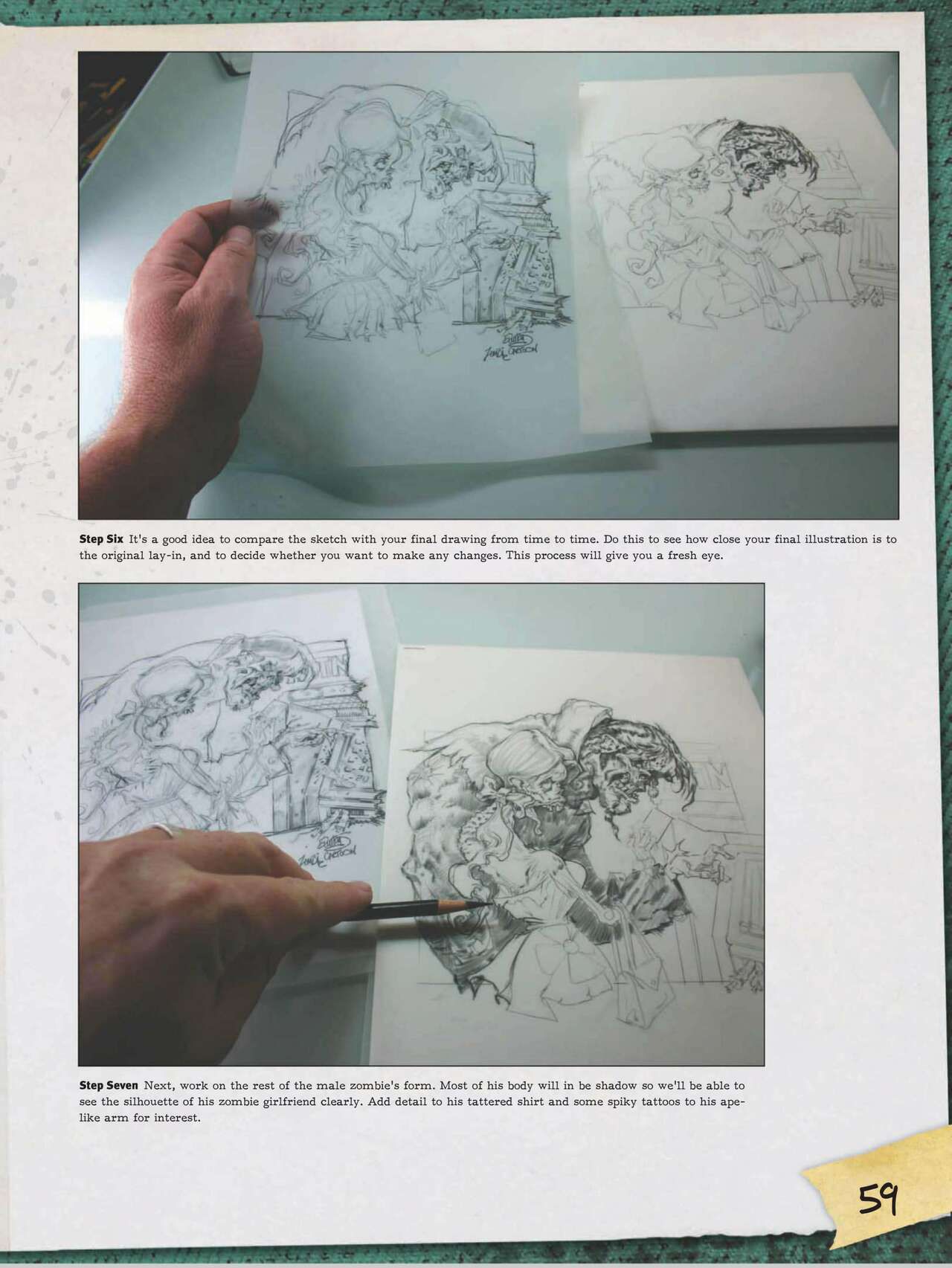 How to Draw Zombies: Discover the secrets to drawing, painting, and illustrating the undead 僵尸描绘集 60