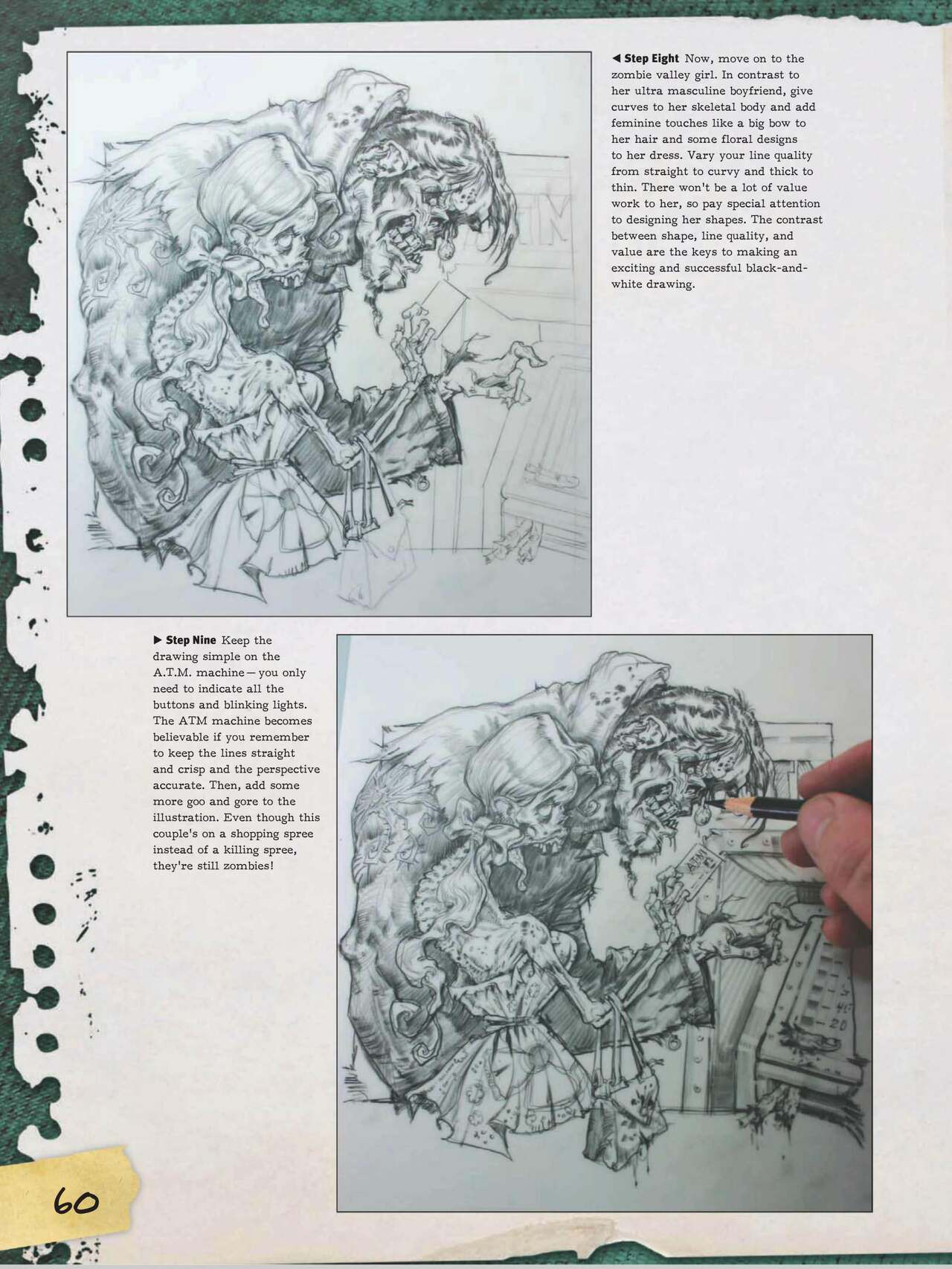 How to Draw Zombies: Discover the secrets to drawing, painting, and illustrating the undead 僵尸描绘集 61