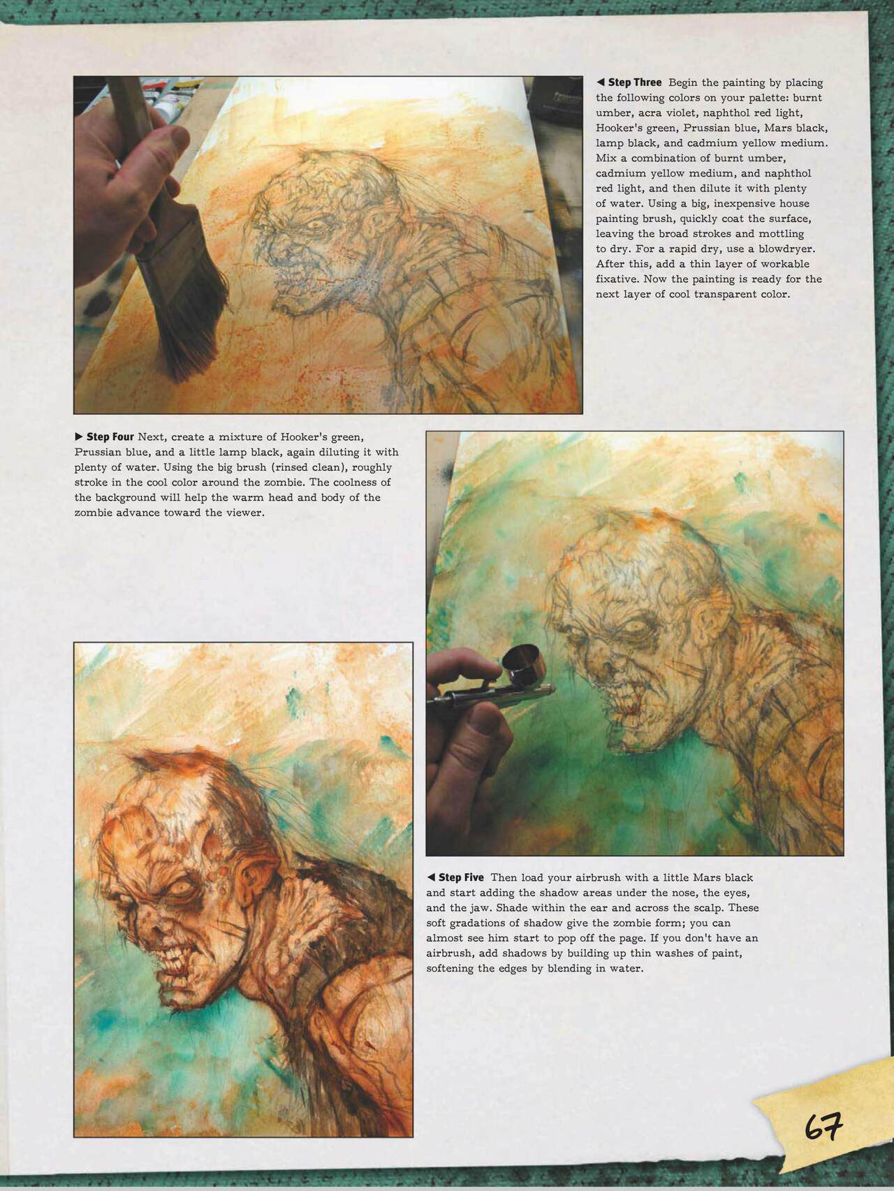 How to Draw Zombies: Discover the secrets to drawing, painting, and illustrating the undead 僵尸描绘集 68