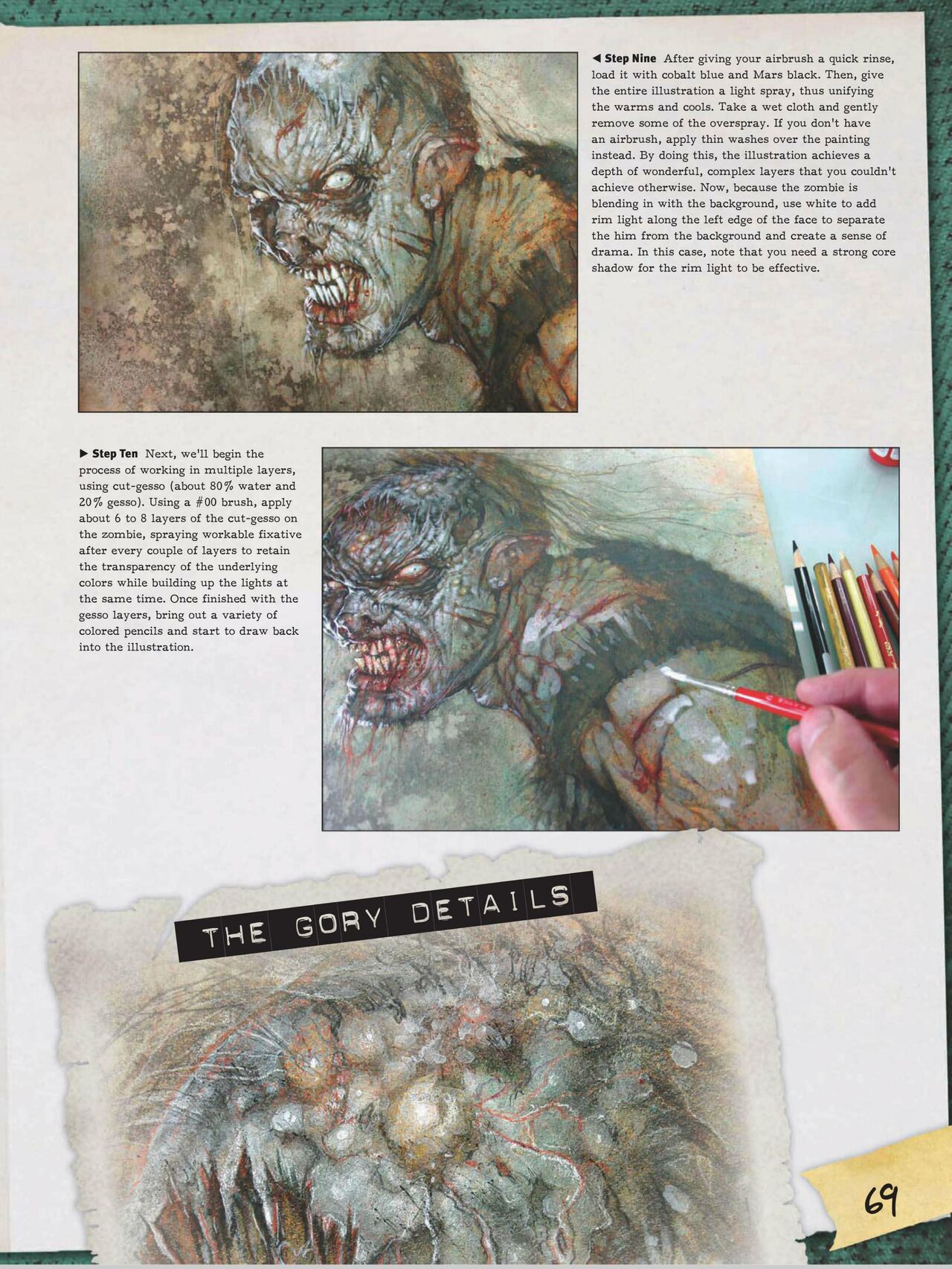 How to Draw Zombies: Discover the secrets to drawing, painting, and illustrating the undead 僵尸描绘集 70