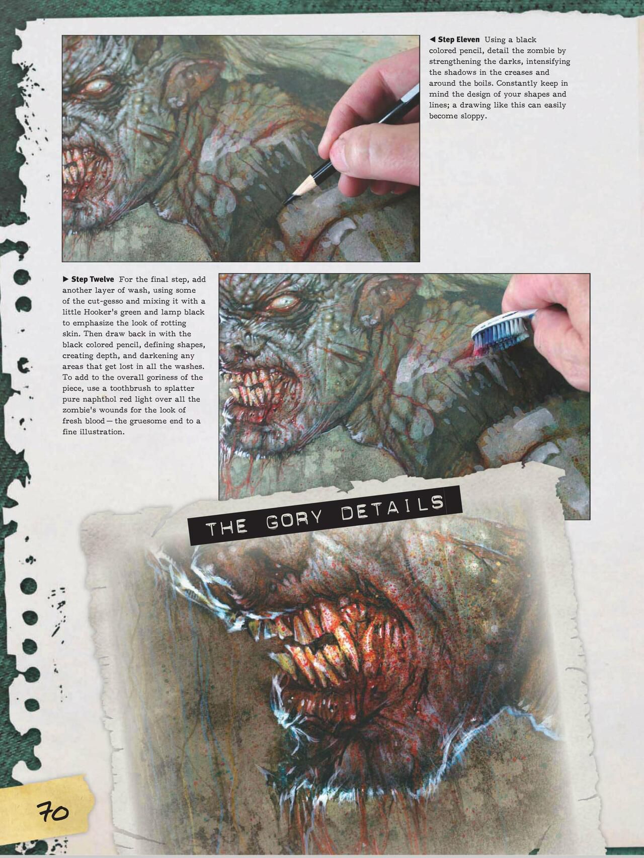 How to Draw Zombies: Discover the secrets to drawing, painting, and illustrating the undead 僵尸描绘集 71