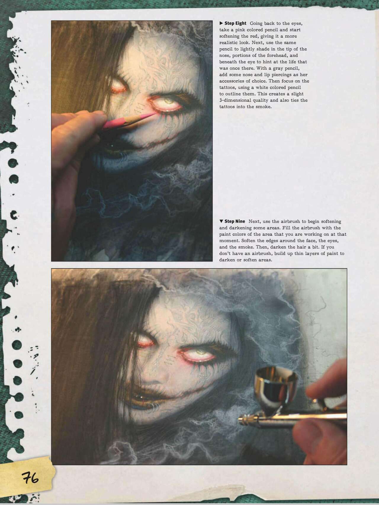 How to Draw Zombies: Discover the secrets to drawing, painting, and illustrating the undead 僵尸描绘集 77