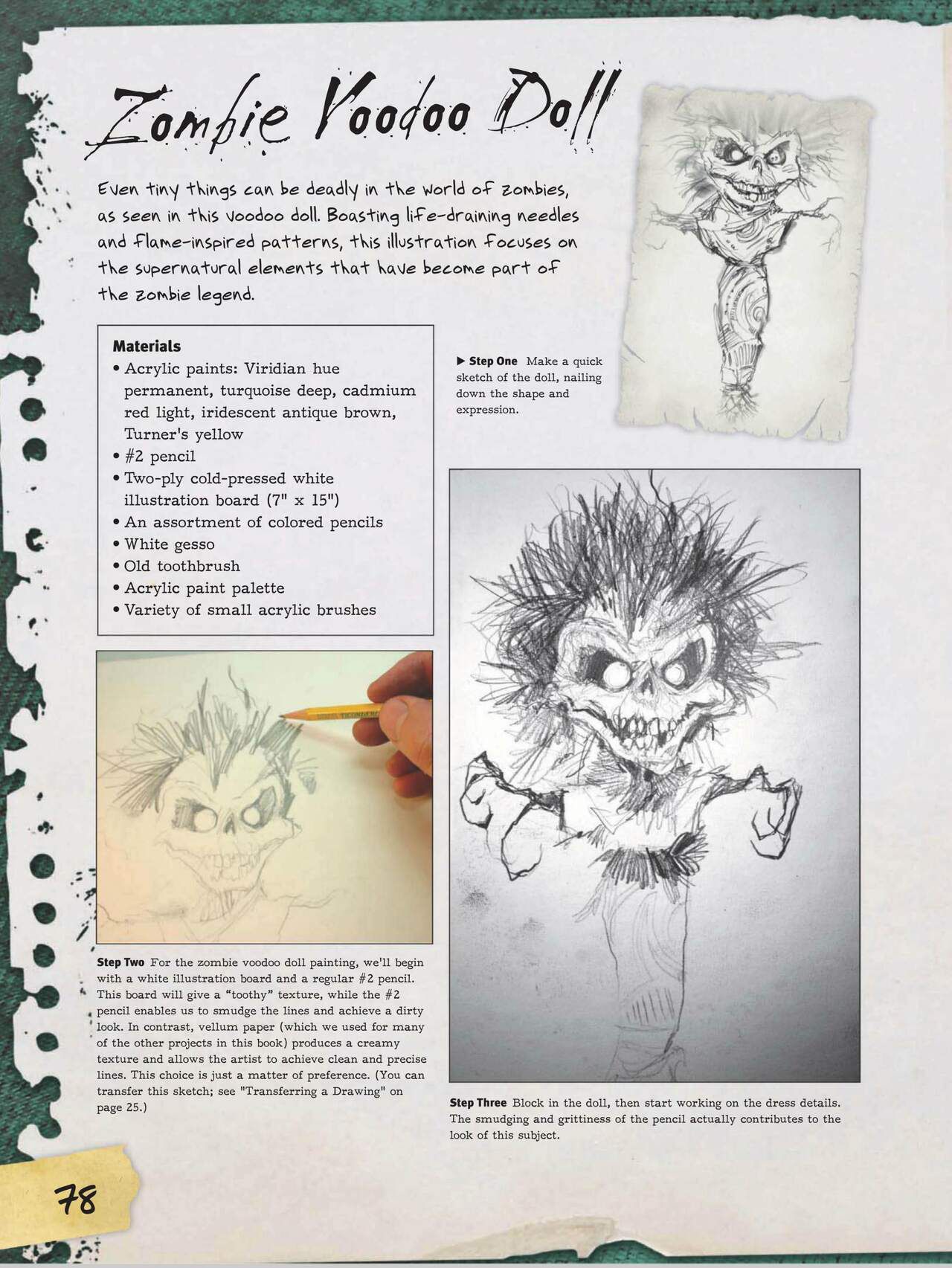 How to Draw Zombies: Discover the secrets to drawing, painting, and illustrating the undead 僵尸描绘集 79