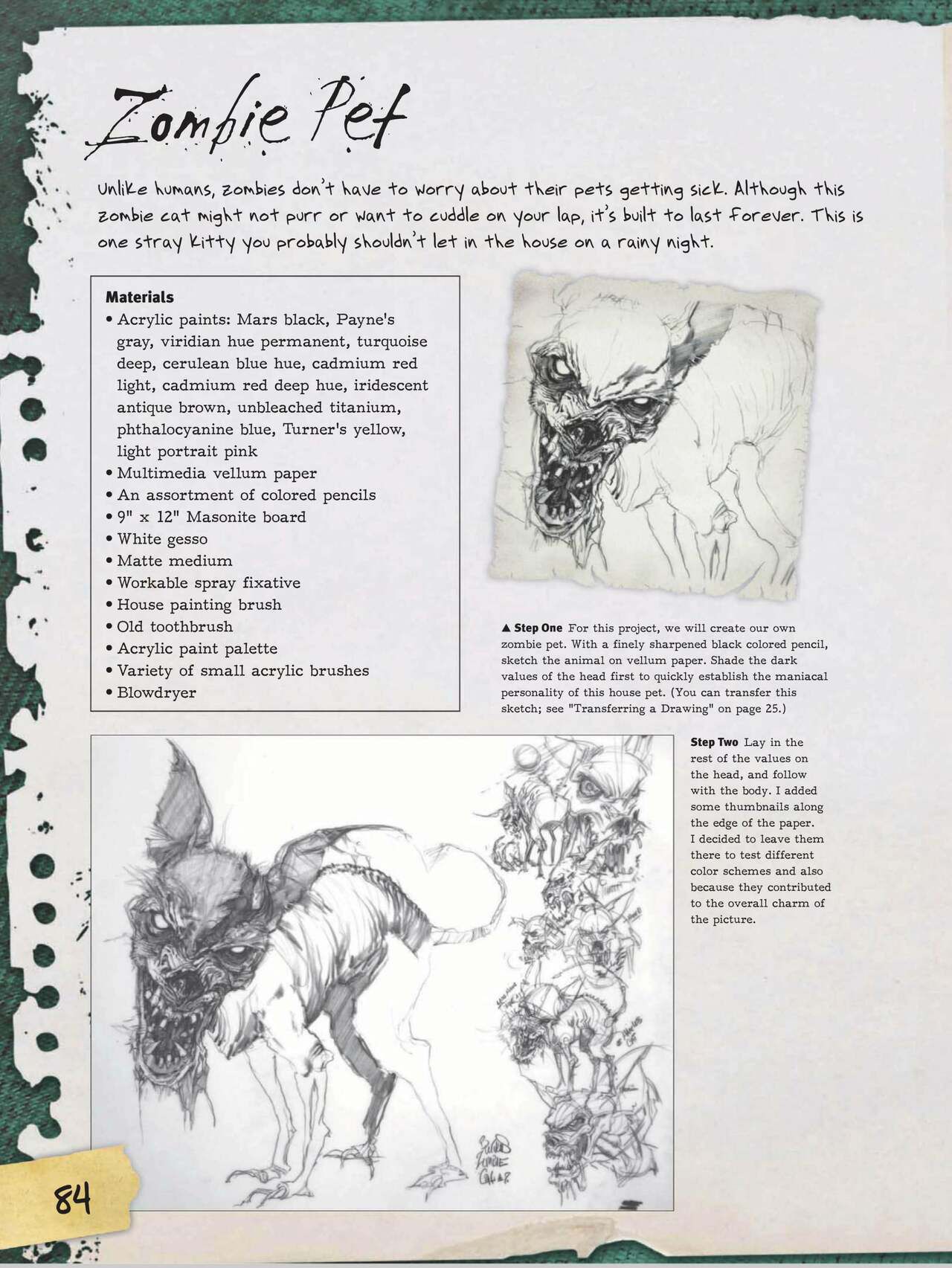 How to Draw Zombies: Discover the secrets to drawing, painting, and illustrating the undead 僵尸描绘集 85