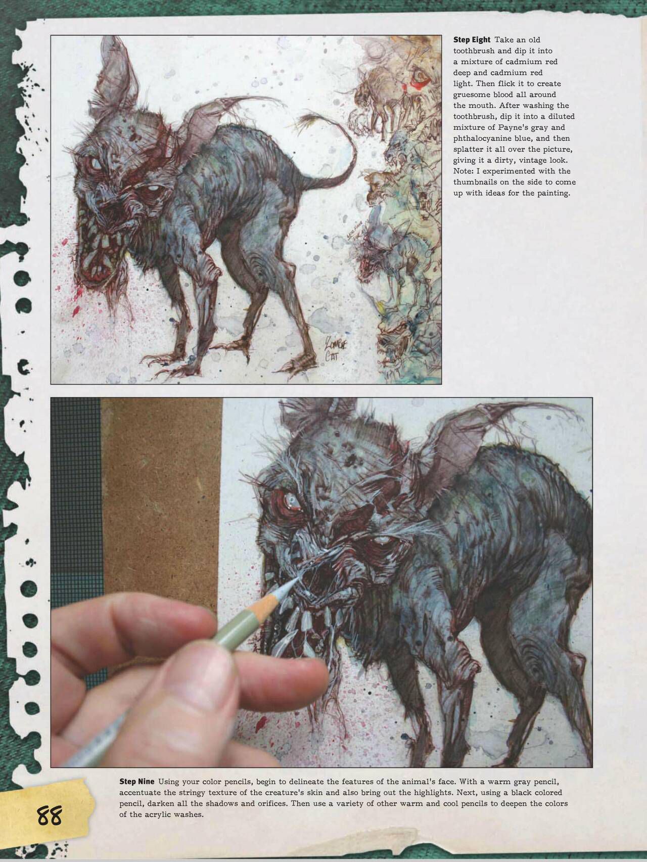 How to Draw Zombies: Discover the secrets to drawing, painting, and illustrating the undead 僵尸描绘集 89