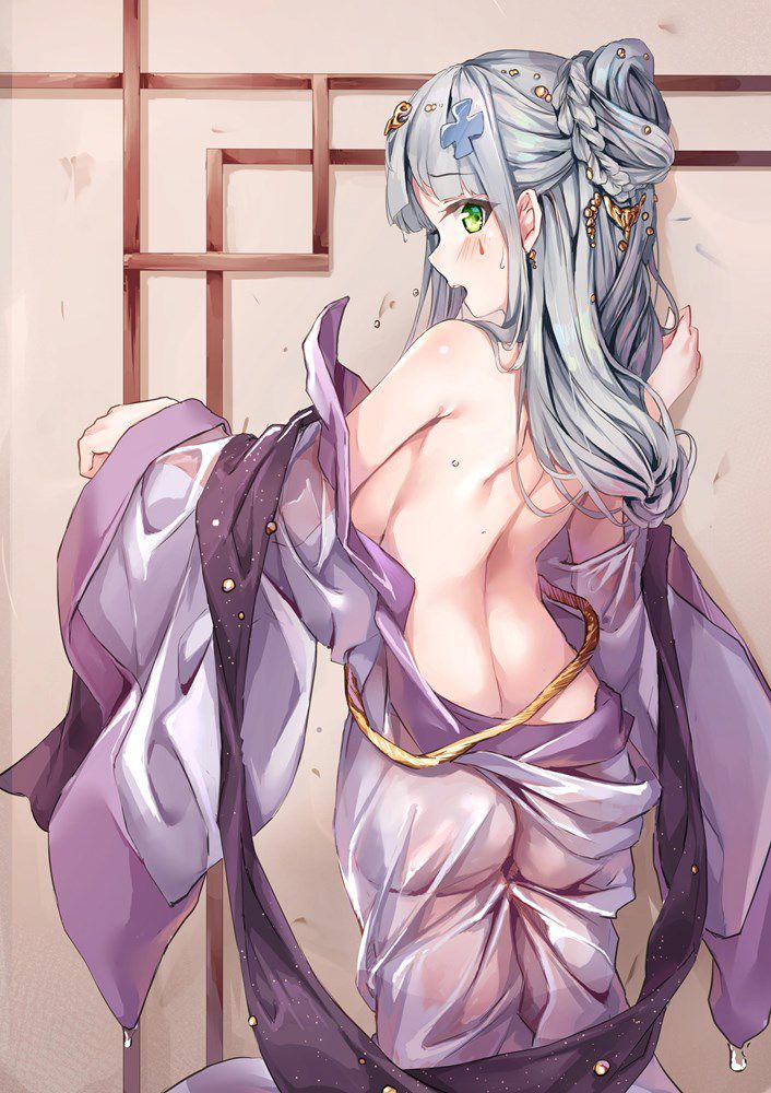 【Silver hair】White shining silver hair beautiful girl image pasted Part 9 22