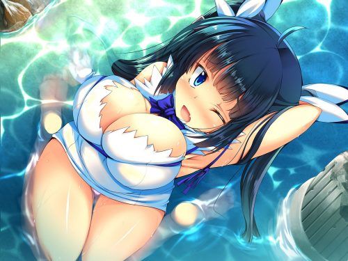 Erotic image that hestia of Ahe face that is about to fall into pleasure! [Is it wrong to seek encounters in dungeons] 35