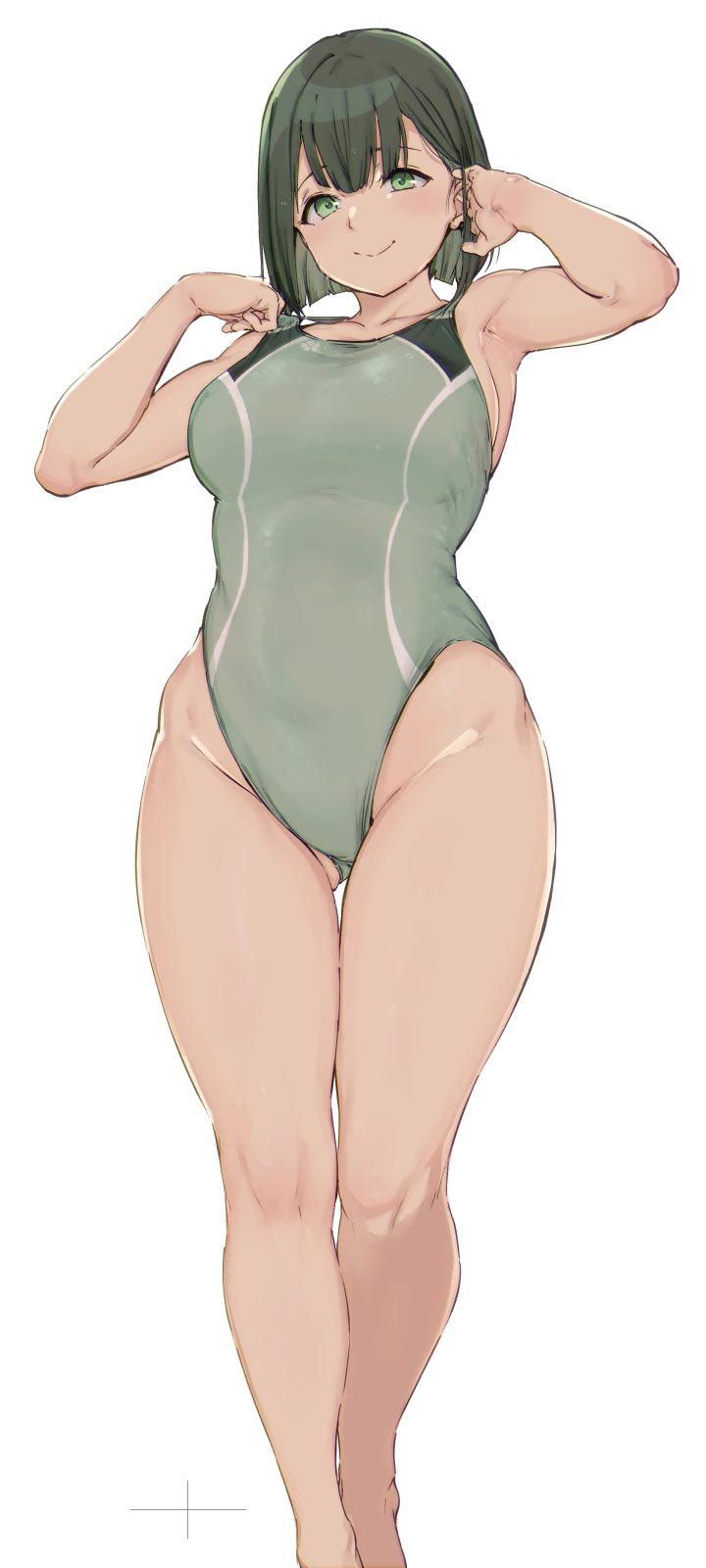 A girl in a competitive swimsuit who is wet and tight (* 'д'*) huh (54) 20