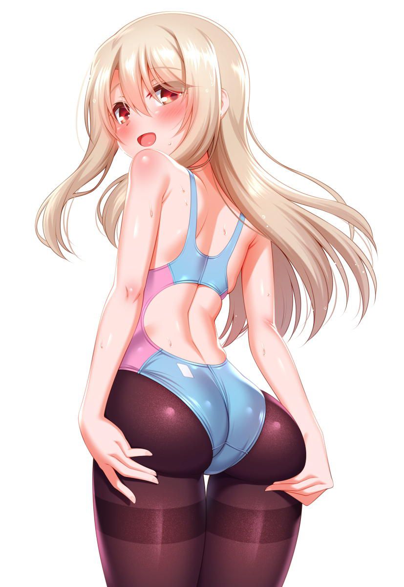 A girl in a competitive swimsuit who is wet and tight (* 'д'*) huh (54) 34