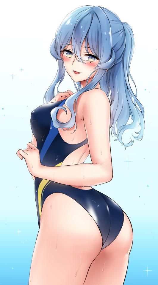 A girl in a competitive swimsuit who is wet and tight (* 'д'*) huh (54) 40