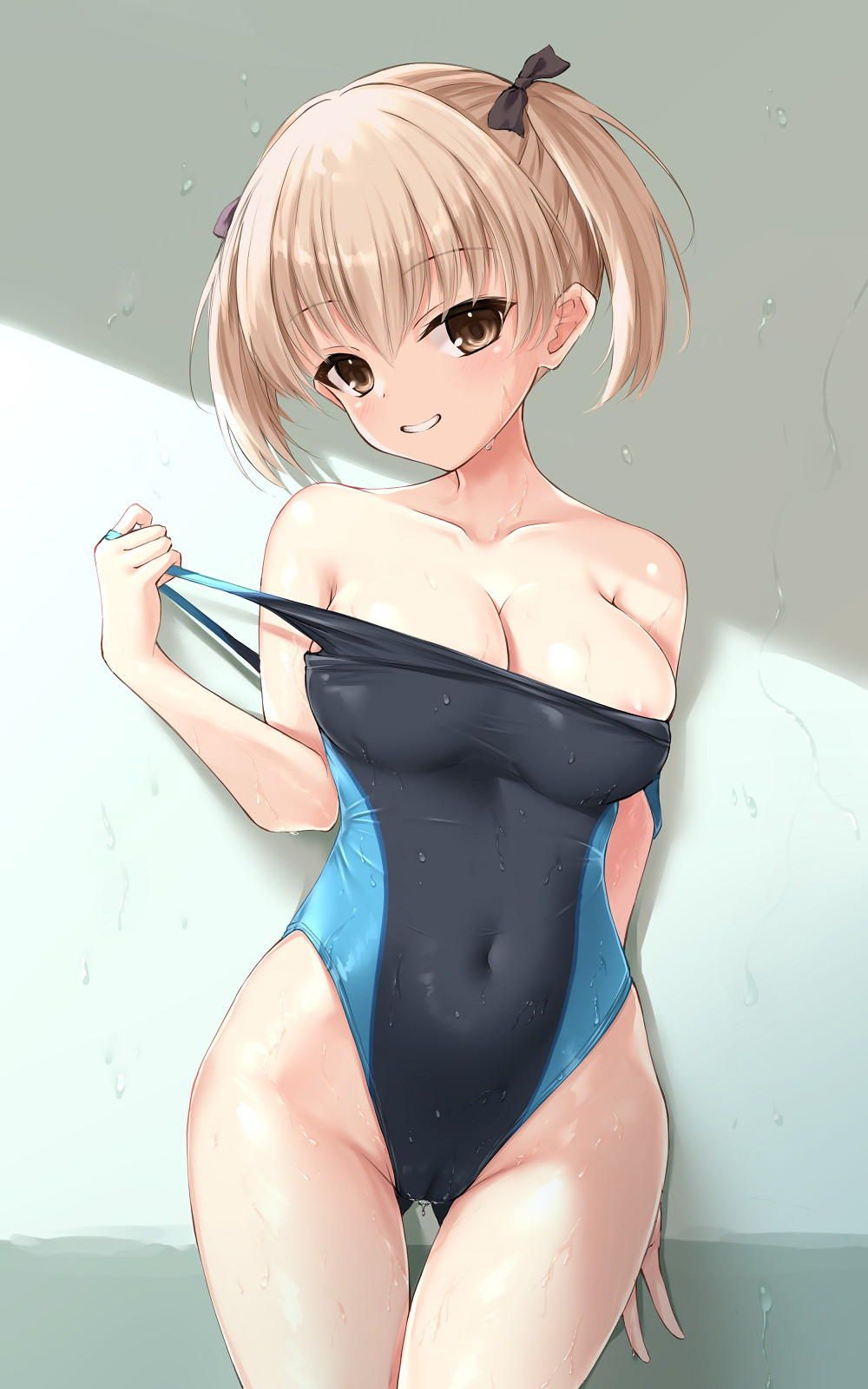 A girl in a competitive swimsuit who is wet and tight (* 'д'*) huh (54) 43