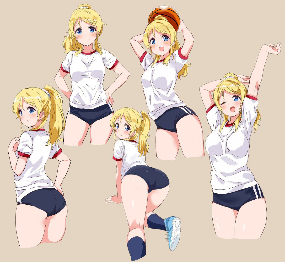 【Secondary】Cute daughter image in gym clothes and bruma 5