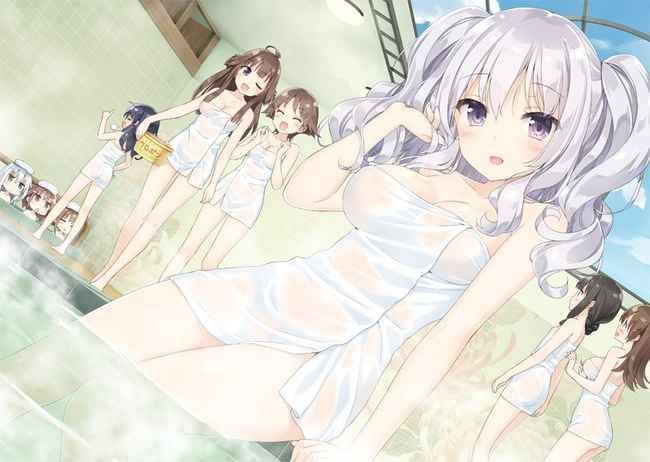 Erotic anime summary Beautiful girls in echiechi appearance of one bath towel [40 pieces] 40