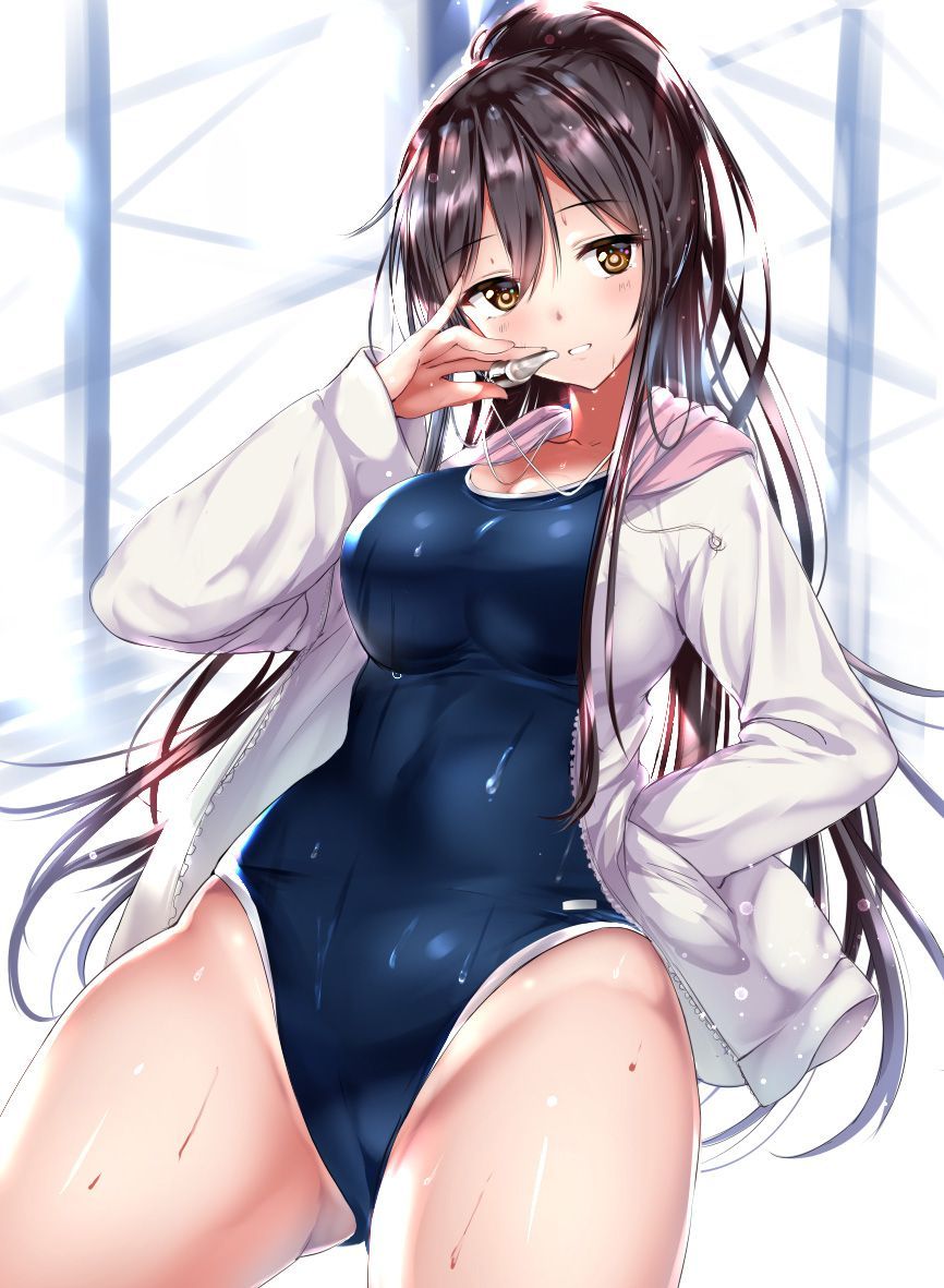 [Swimming swimsuit] beautiful girl image of the swimming swimsuit that a body line comes out just by wearing it Part 23 1