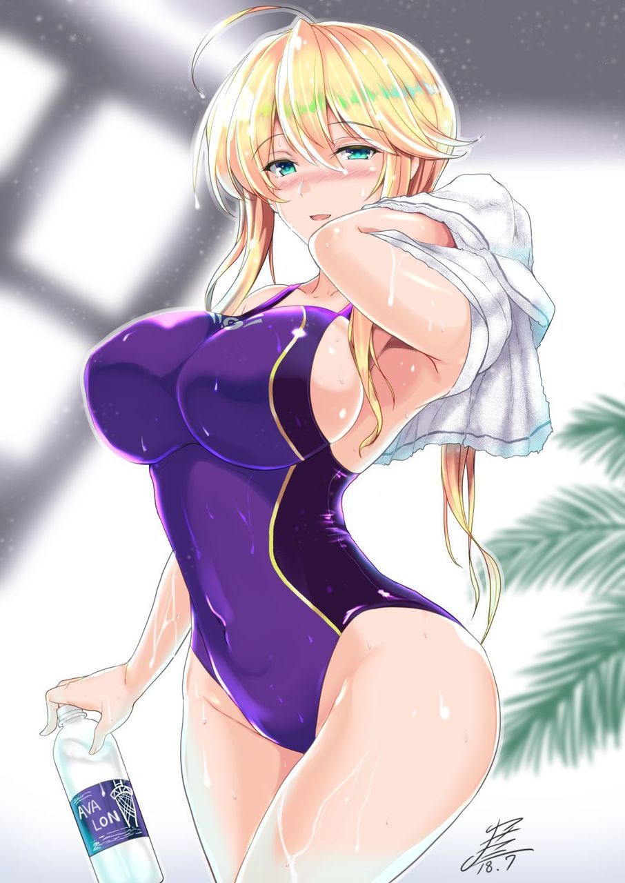 [Swimming swimsuit] beautiful girl image of the swimming swimsuit that a body line comes out just by wearing it Part 23 19