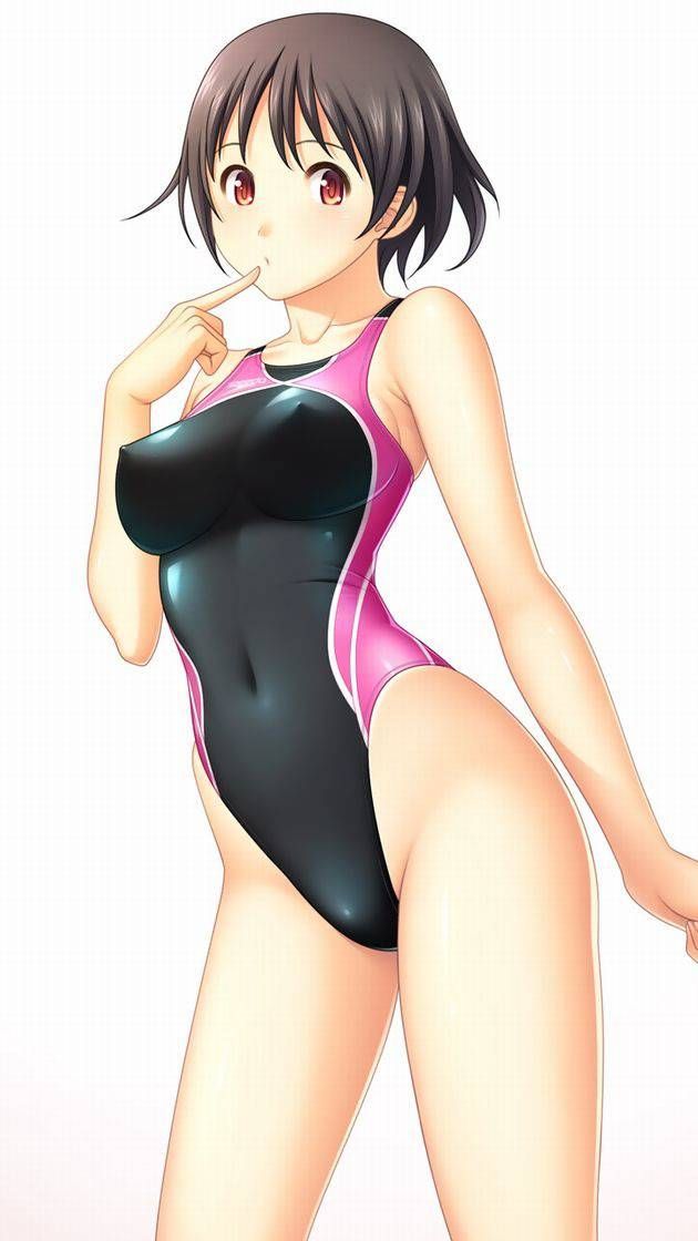 [Swimming swimsuit] beautiful girl image of the swimming swimsuit that a body line comes out just by wearing it Part 23 21