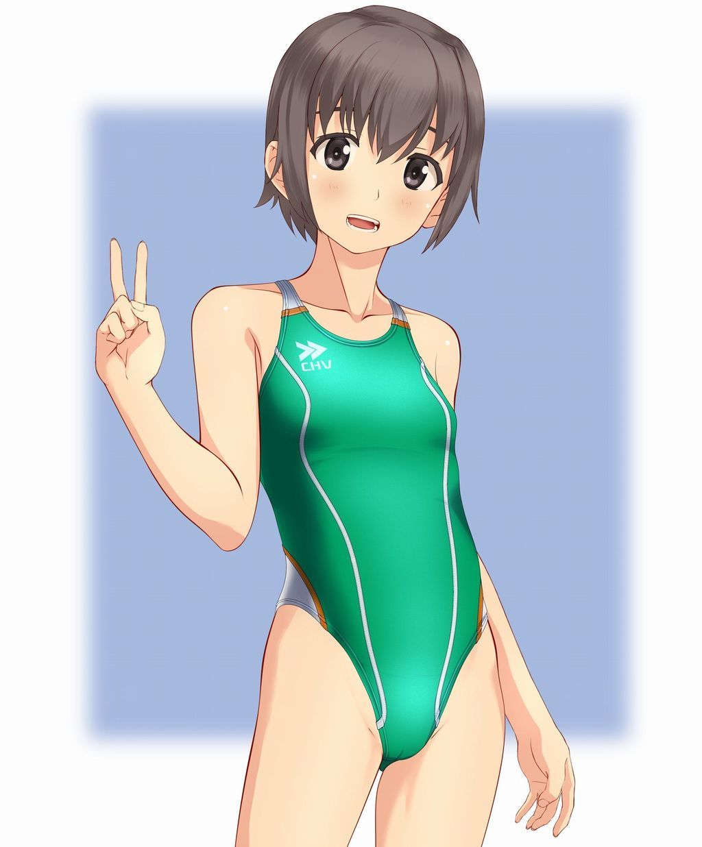 [Swimming swimsuit] beautiful girl image of the swimming swimsuit that a body line comes out just by wearing it Part 23 3