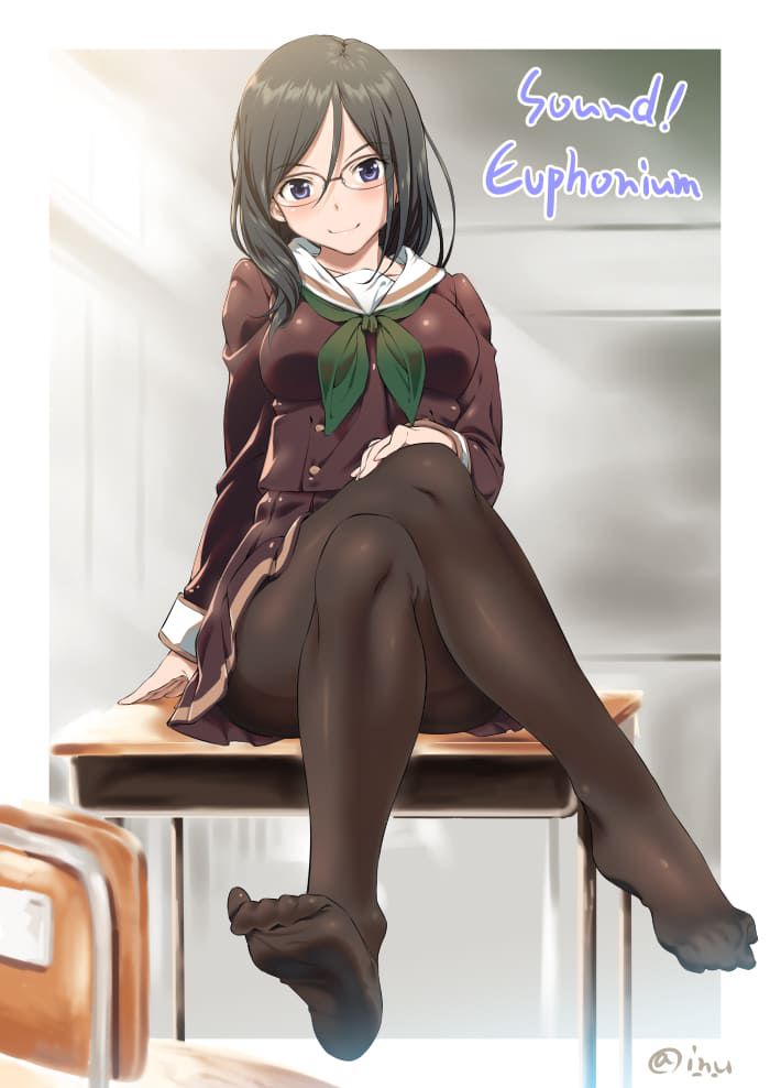 2D beautiful girl erotic image that can not stand thigh fetish 16