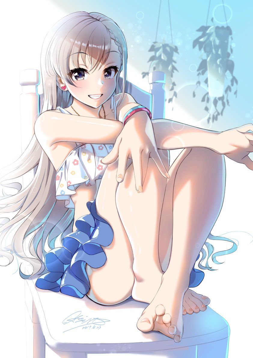 2D beautiful girl erotic image that can not stand thigh fetish 34