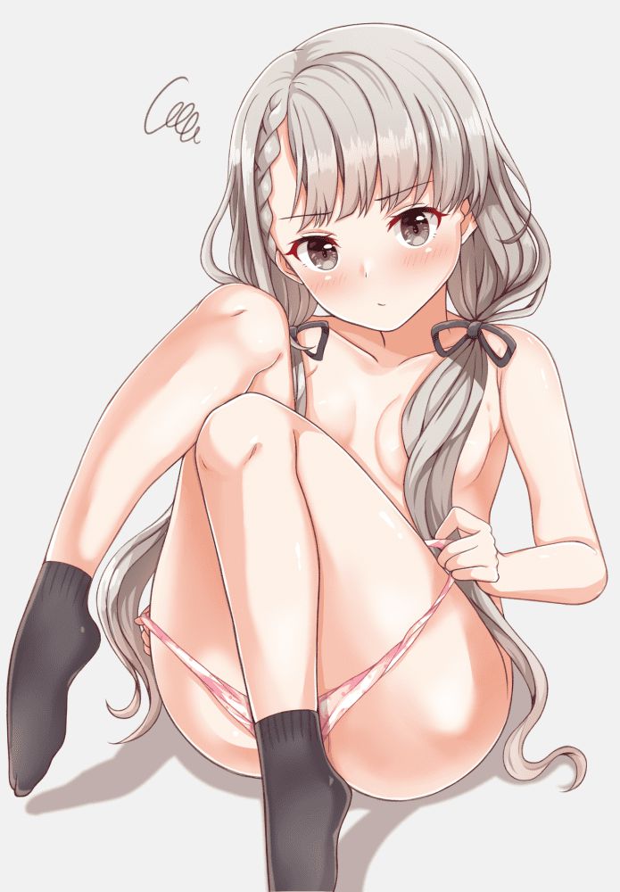 2D beautiful girl erotic image that can not stand thigh fetish 35