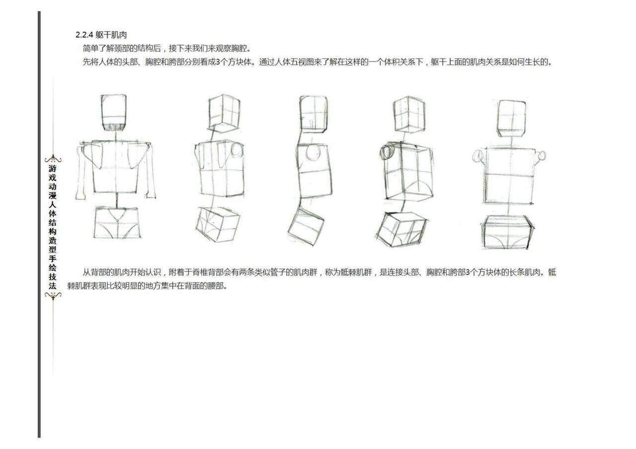 游戏动漫 人体结构手绘造型结构技法 129