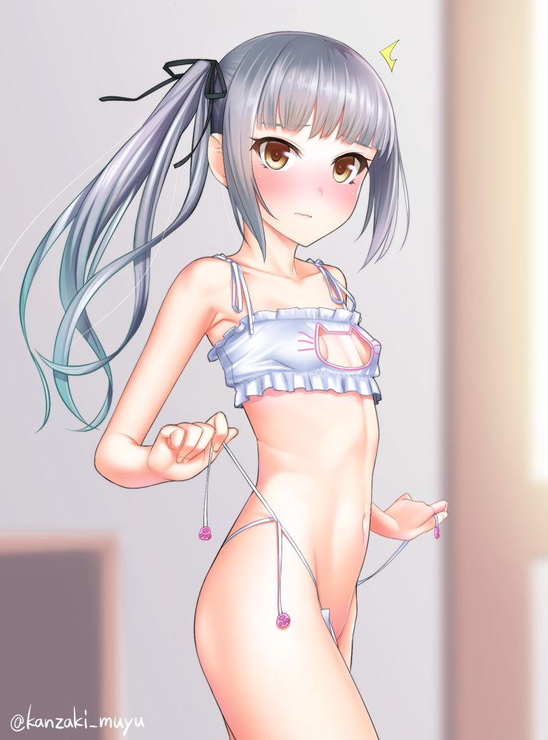 【Secondary】Erotic image of a cute bra attached by a loliko, a child with a junior bra 24