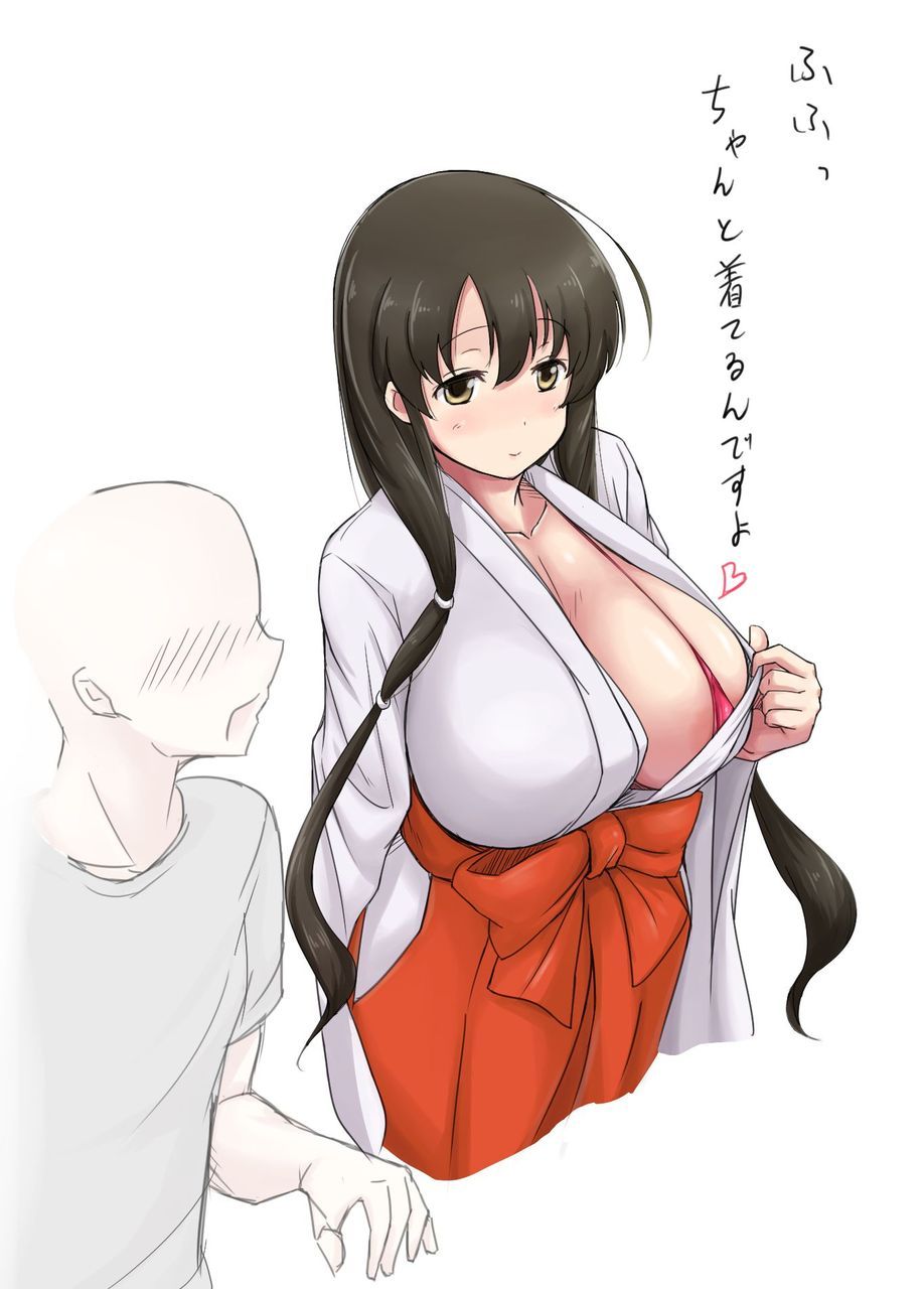 Moe illustration of a shrine maiden 16