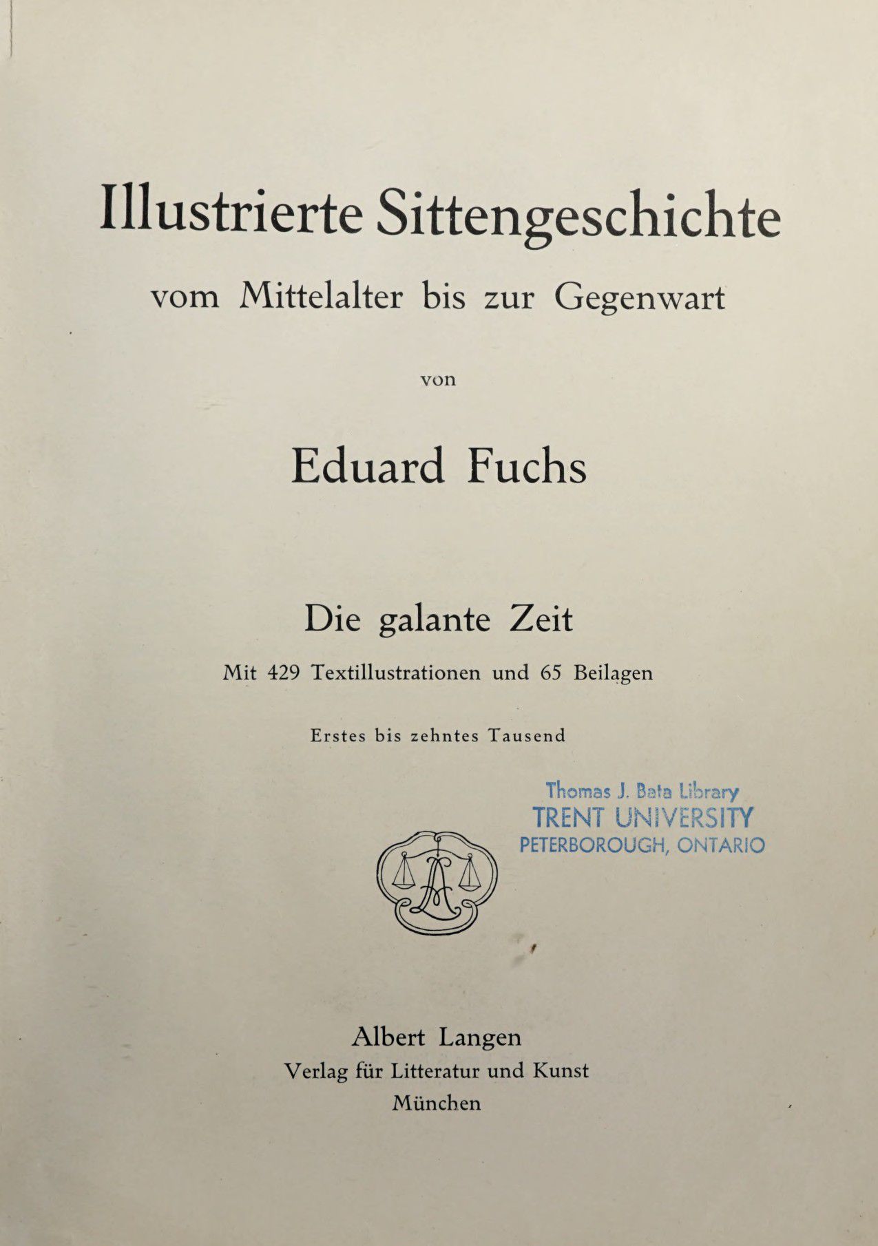 [Eduard Fuchs] Illustrierte Sittengeschichte vom Mittelalter bis zur Gegenwart: Bd. 2. and Ergänzungsband. Die galante Zeit [German] 14