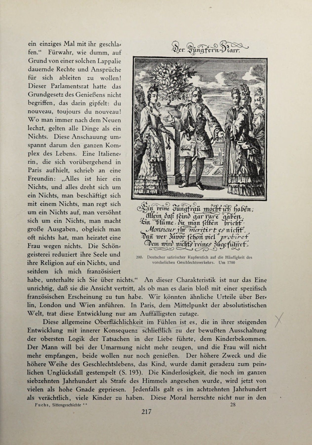 [Eduard Fuchs] Illustrierte Sittengeschichte vom Mittelalter bis zur Gegenwart: Bd. 2. and Ergänzungsband. Die galante Zeit [German] 320