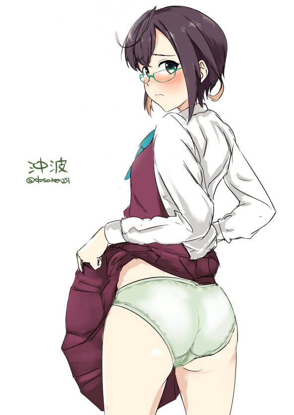 [2D] secondary image of an erotic child who is panchira from behind 27
