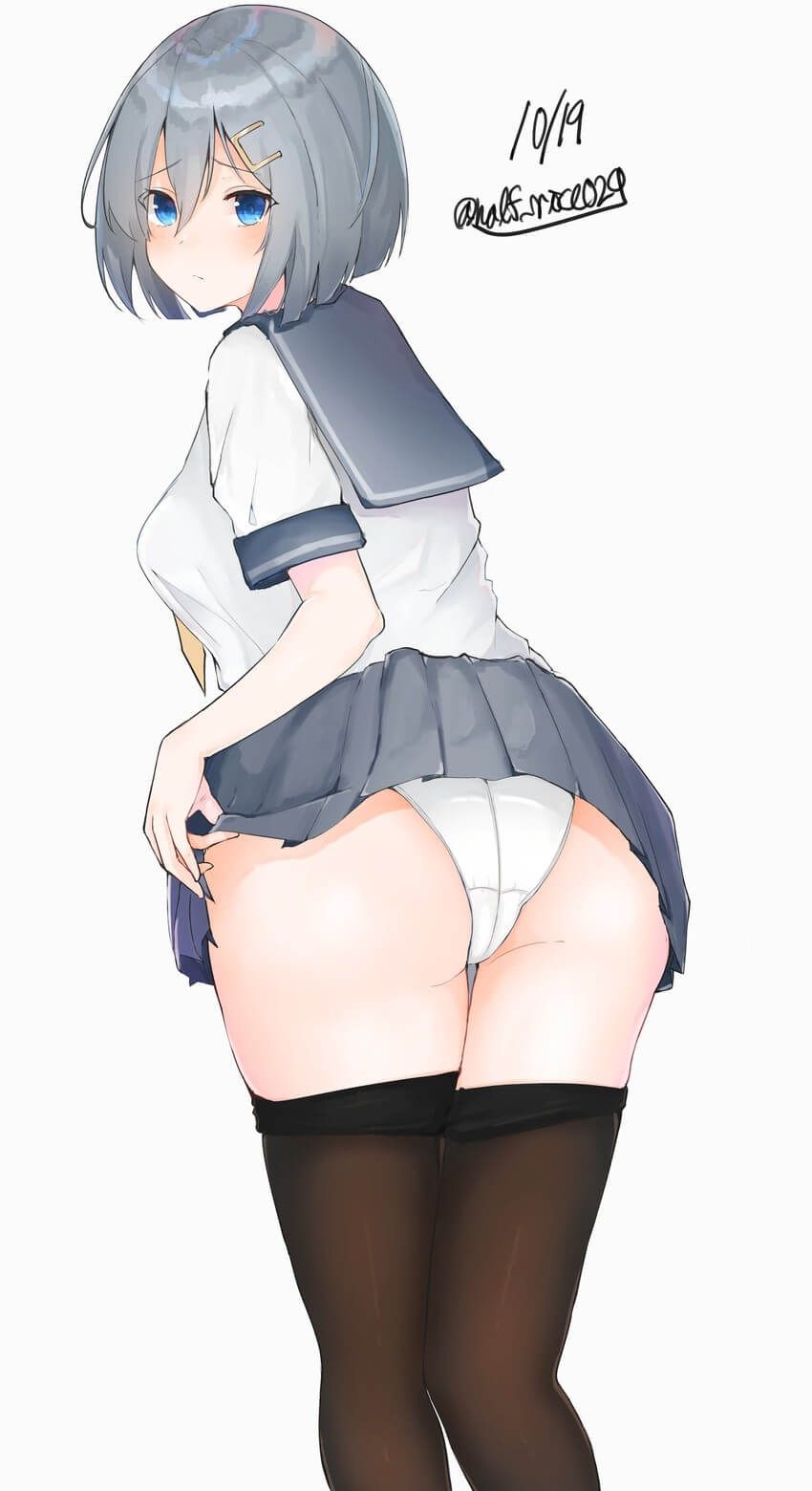 [2D] secondary image of an erotic child who is panchira from behind 28