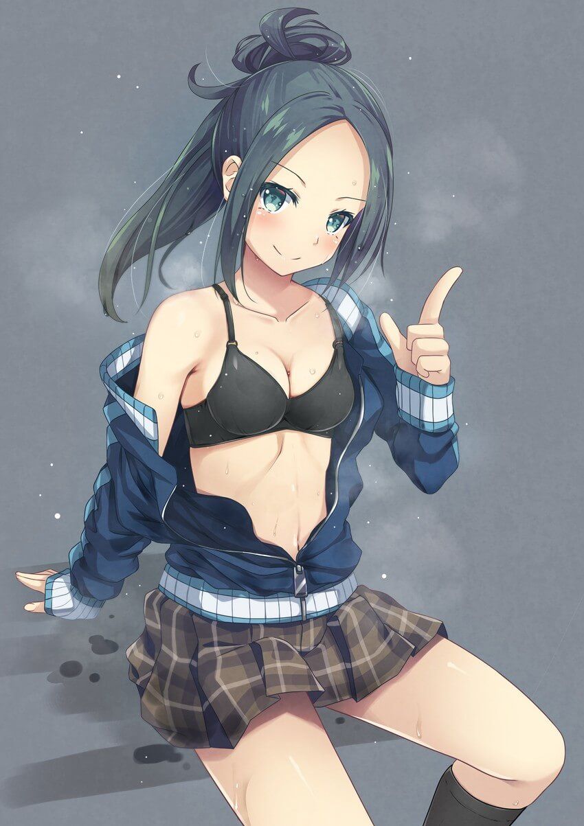 [2D] pleated skirt and miniskirt wearing thighs are erotic images 19