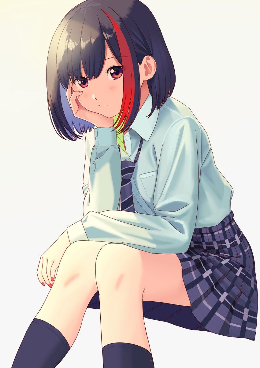 [2D] pleated skirt and miniskirt wearing thighs are erotic images 5
