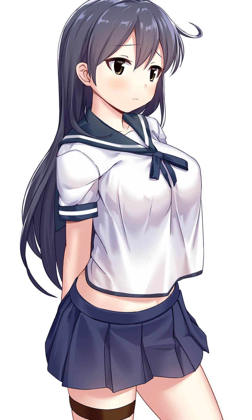 【2D】Erotic cute image of schoolgirl wearing school uniform (blazer sailor) 23
