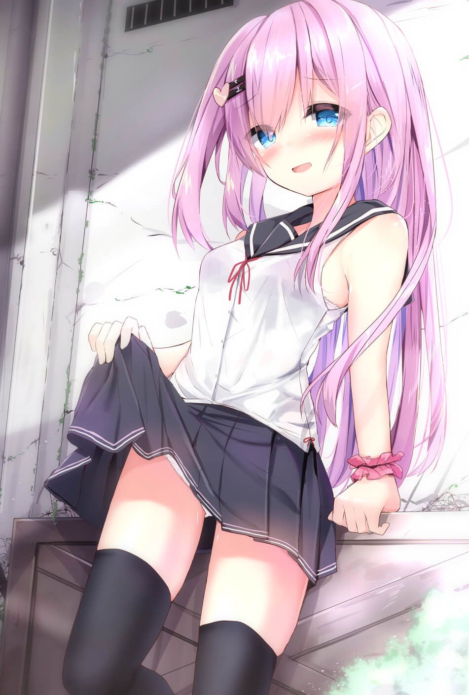 【2D】Erotic cute image of schoolgirl wearing school uniform (blazer sailor) 8